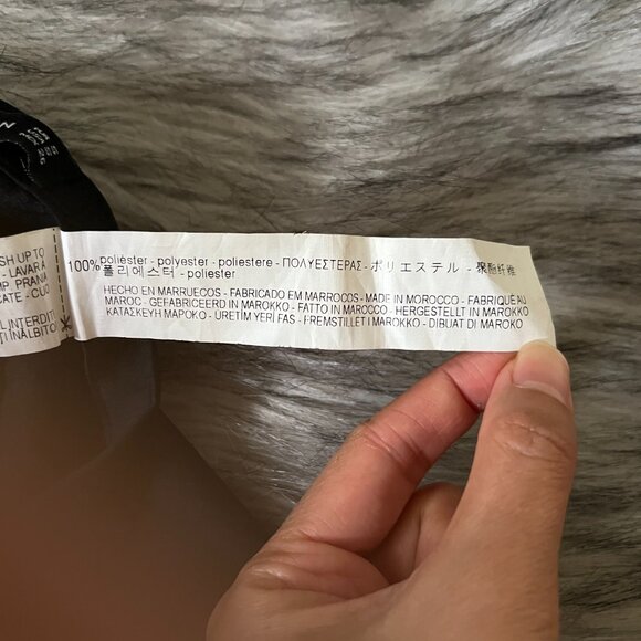 ZARA Women Crane Print Wide Leg Pants 2022/603, Black and Pink, Size S - Picture 4 of 6